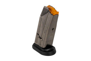 The FN America FNS-9C Magazine holds 10 rounds of 9mm ammunition